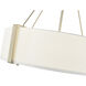 Telfar 3 Light 24 inch Modern Gold/White Indoor Pendant Ceiling Light